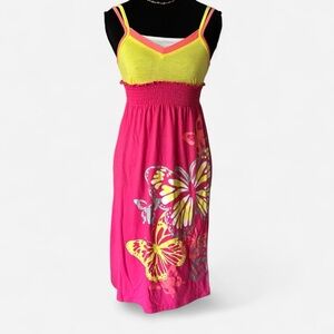 Faded Glory Yellow and Pink Top